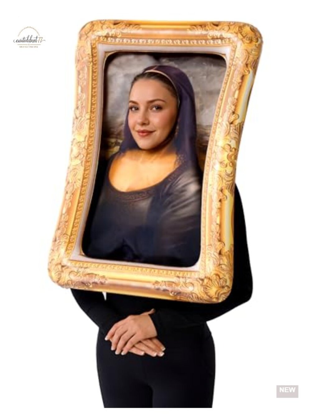Inflatable Renaissance Frame Costume Adult Polyester Humor Party - Picture 2 of 6
